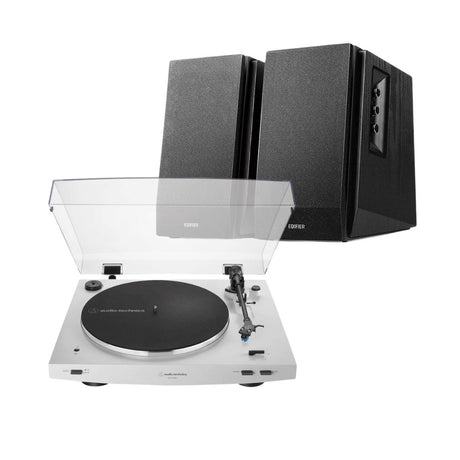 Edifier R1700BT + Audio-Technica AT-LP3XBT Turntable with Bluetooth Speakers - K&B Audio