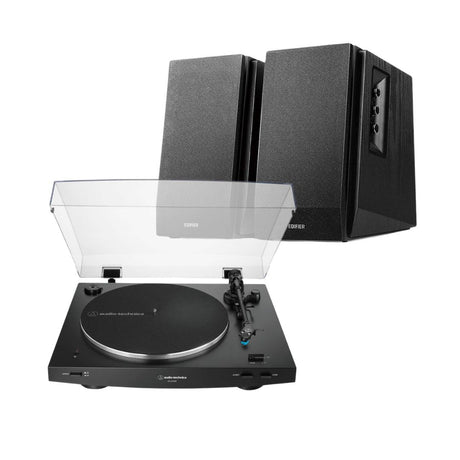 Edifier R1700BT + Audio-Technica AT-LP3XBT Turntable with Bluetooth Speakers - K&B Audio