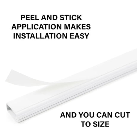 Sanus 10-Piece 48-in x 1-in PVC White Cord/Cable Organization Kit (Holds up to 3 Cables)