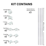 Sanus 10-Piece 45-in x 1.5-in PVC White Cord/Cable Organization Kit