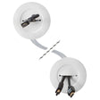 Sanus 5-Piece 3-3/4-in x 3.75-in PVC White Flat Screen TV In wall Grommet Kit