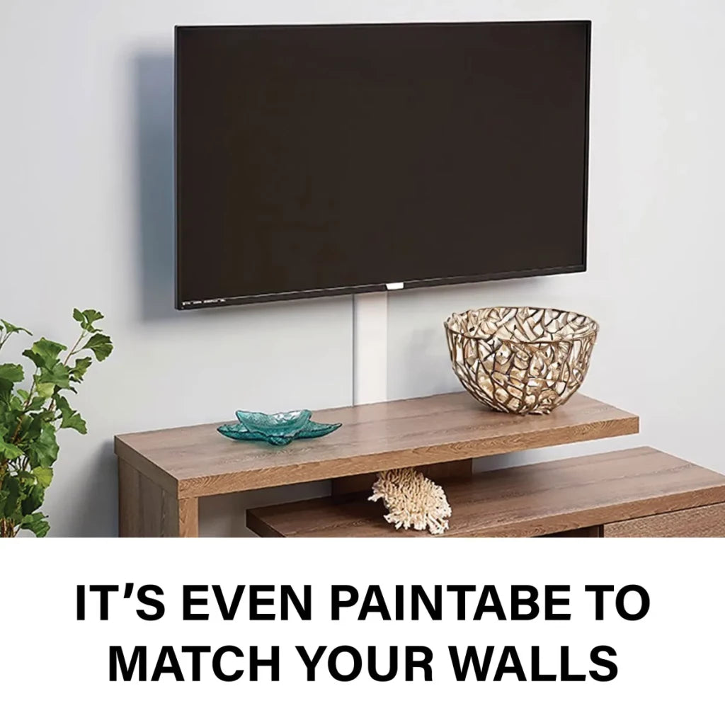 Sanus 2-Piece 48-in x 3.5-in PVC White Flat Screen TV Kit (Holds up to 5 Cables)