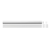 Sanus 2-Piece 48-in x 3.5-in PVC White Flat Screen TV Kit (Holds up to 5 Cables)
