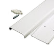 Sanus 2-Piece 48-in x 3.5-in PVC White Flat Screen TV Kit (Holds up to 5 Cables)