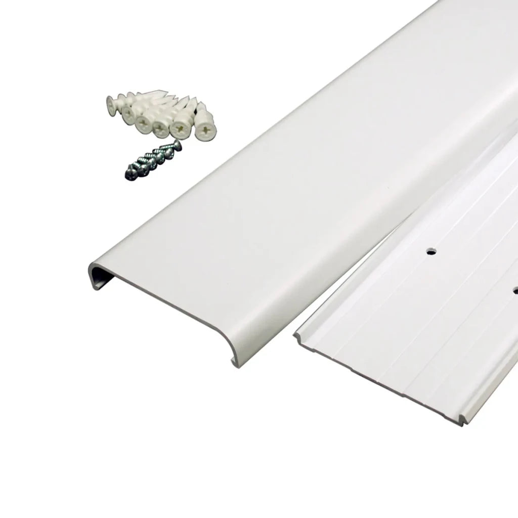 Sanus 2-Piece 48-in x 3.5-in PVC White Flat Screen TV Kit (Holds up to 5 Cables)