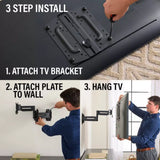 SANUS Advanced Full-Motion 4D® + Shift™ TV Wall Mount for TVs 19"-43"