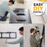 Super Slim Fixed Position TV Wall Mount for TVs 65" - 140"