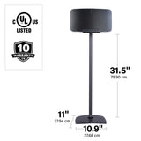 Wireless Speaker Stand, designed for Sonos Play:5, single in black