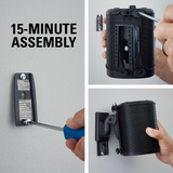 Wireless Speaker Swivel and Tilt Wall Mount, designed for Sonos One SL, Play:1, Play:3, pair in black
