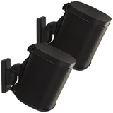 Wireless Speaker Swivel and Tilt Wall Mount, designed for Sonos One SL, Play:1, Play:3, pair in black