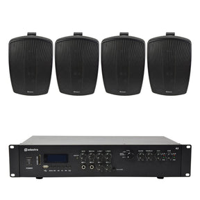 Adastra A2 Stereo Amplifier + BH6 6.5" Outdoor Speakers - K&B Audio