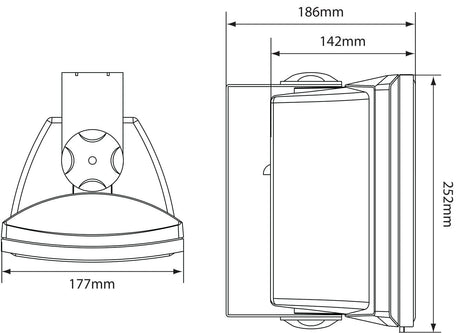 Adastra FS 5.25" 100V High Performance Wall-Mount Speaker (Each) - K&B Audio