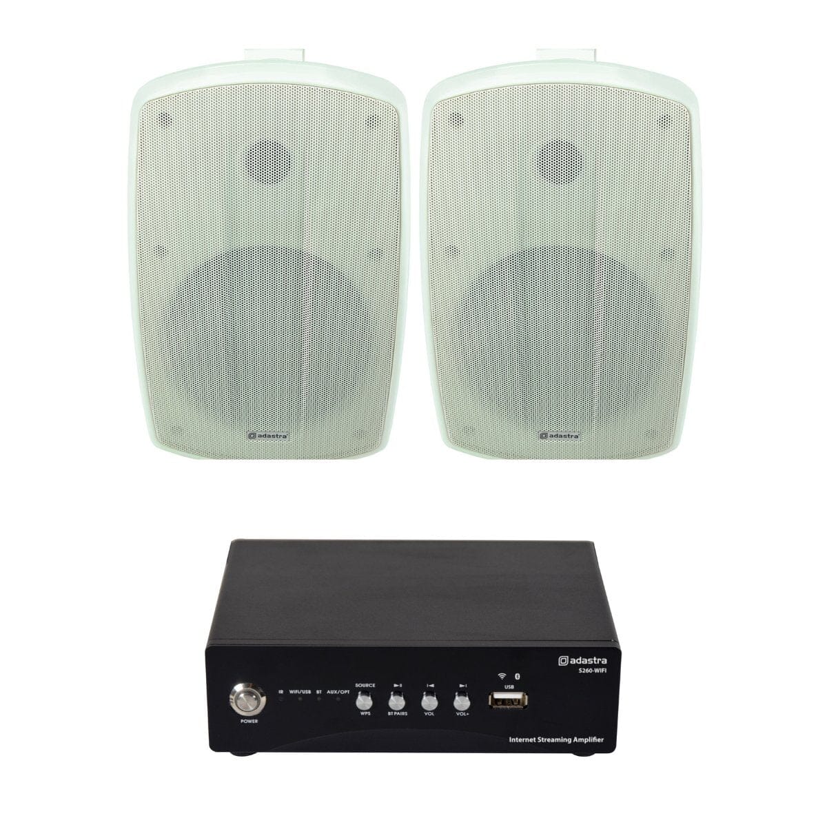 Adastra S260 Wi-Fi & Bluetooth 6.5" Outdoor Speaker System - K&B Audio