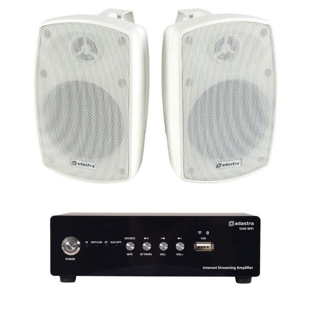Adastra S260 WiFi & Bluetooth 4" Outdoor Speaker System - K&B Audio