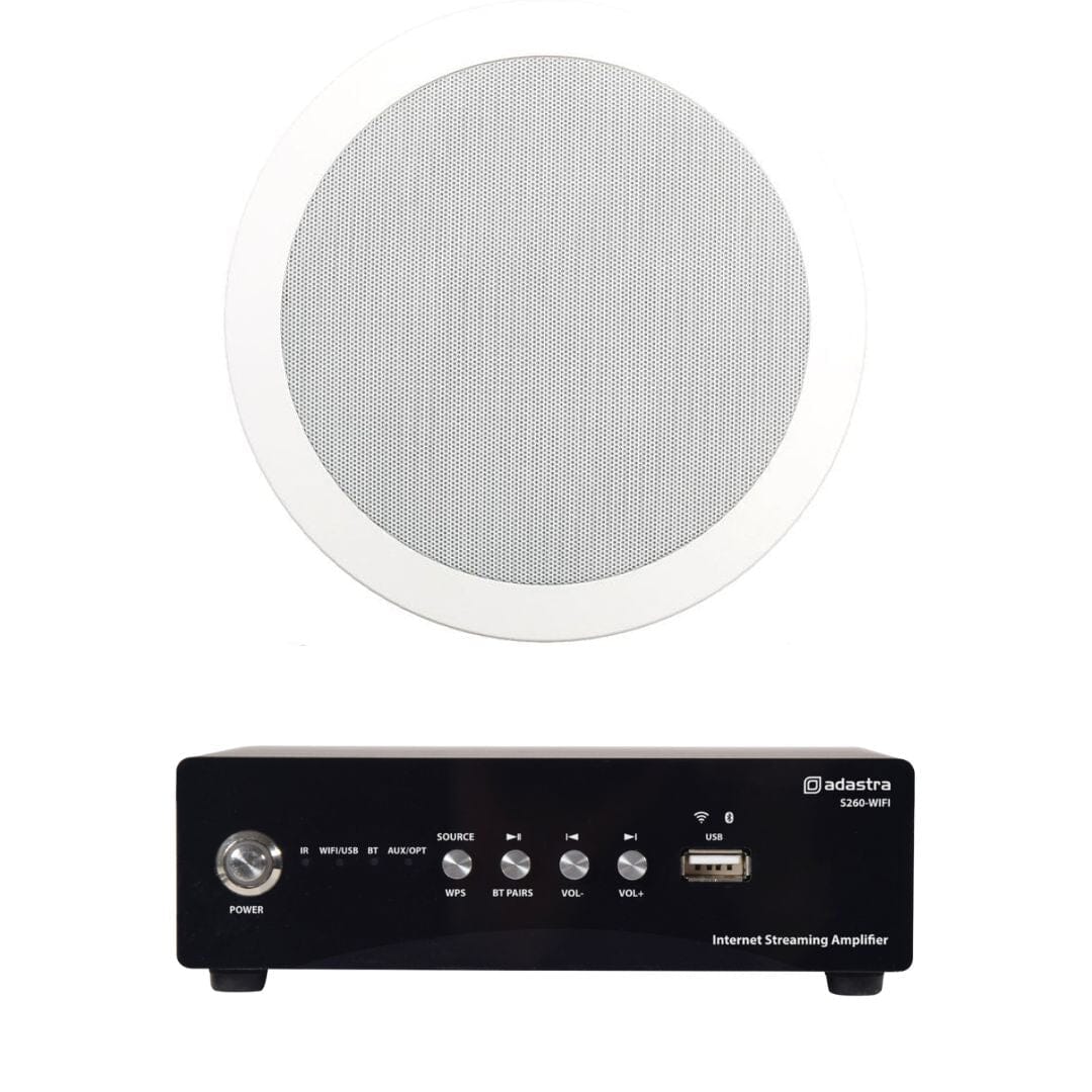 Adastra S260 Wi-Fi & Bluetooth 6.5" Bathroom Ceiling Speaker System - K&B Audio