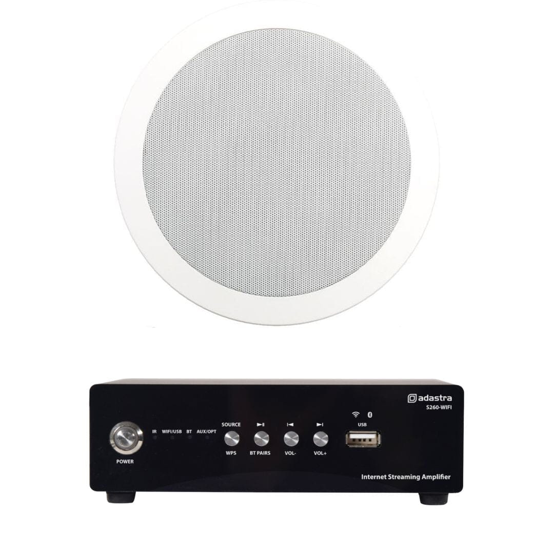 Adastra S260 WiFi & Bluetooth 6.5" Bathroom Ceiling Speaker System - K&B Audio