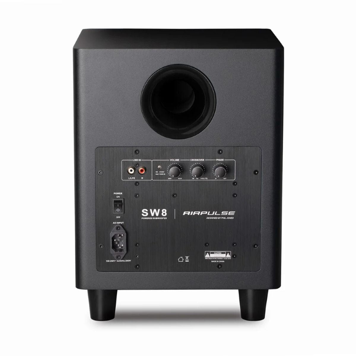 Airpulse SW8 Powered Subwoofer | 8-Inch, 170W Class D Bass