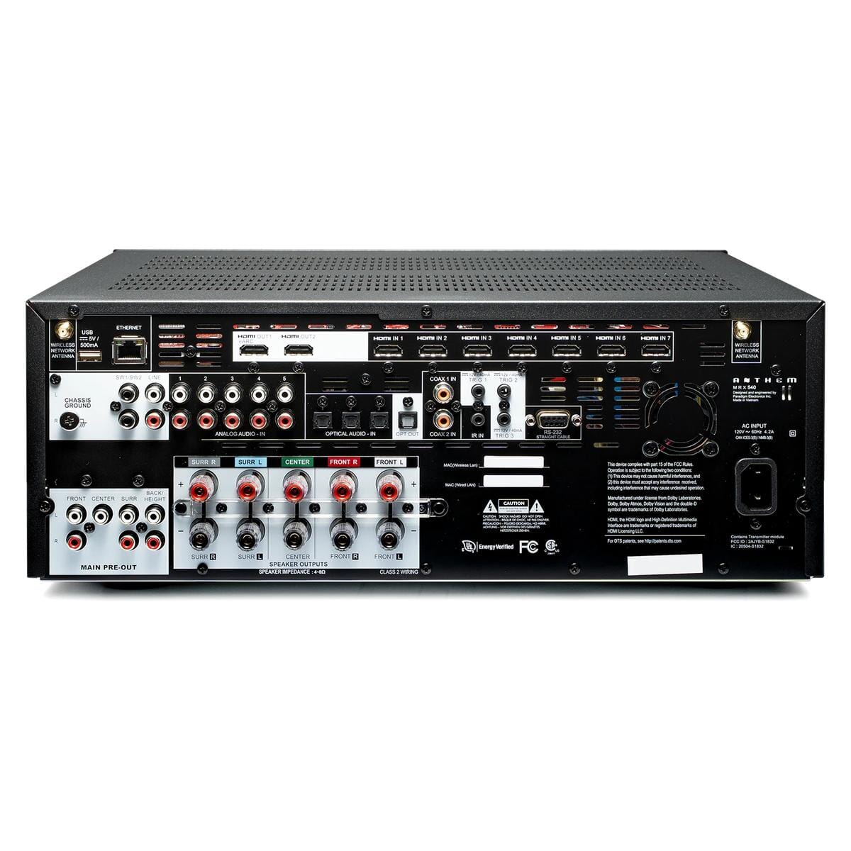 Anthem MRX 540 8K 7.2 Channel AV Receiver AV Receivers Anthem 