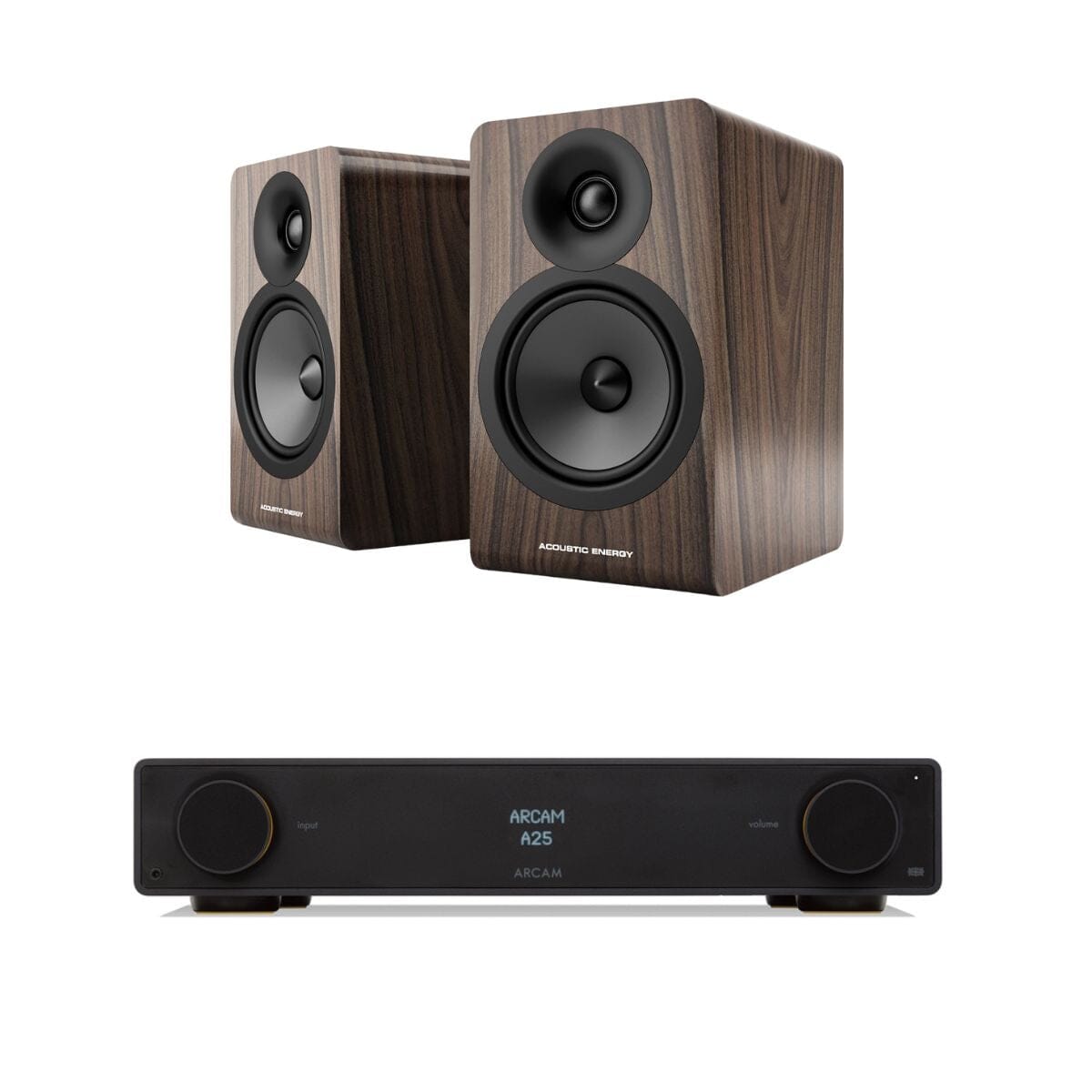 Arcam Radia Amplifier + Acoustic Energy AE100² Bookshelf Speakers - K&B Audio