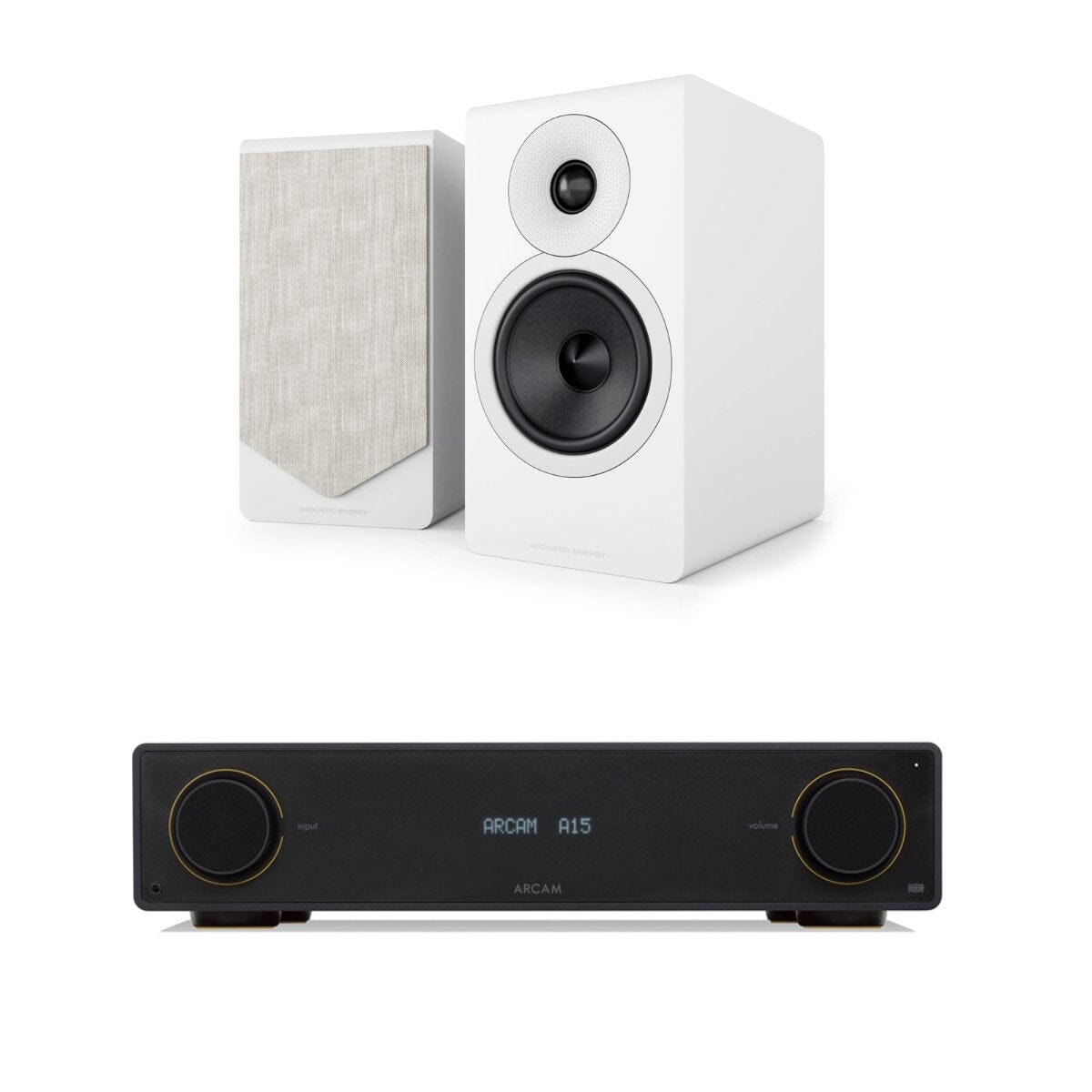 Arcam Radia Amplifier + Acoustic Energy AE300² Bookshelf Speakers - K&B Audio