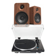 Audio-Technica LP70XBT Bluetooth Turntable + Kanto YU4 4" Active Bookshelf Speakers - K&B Audio