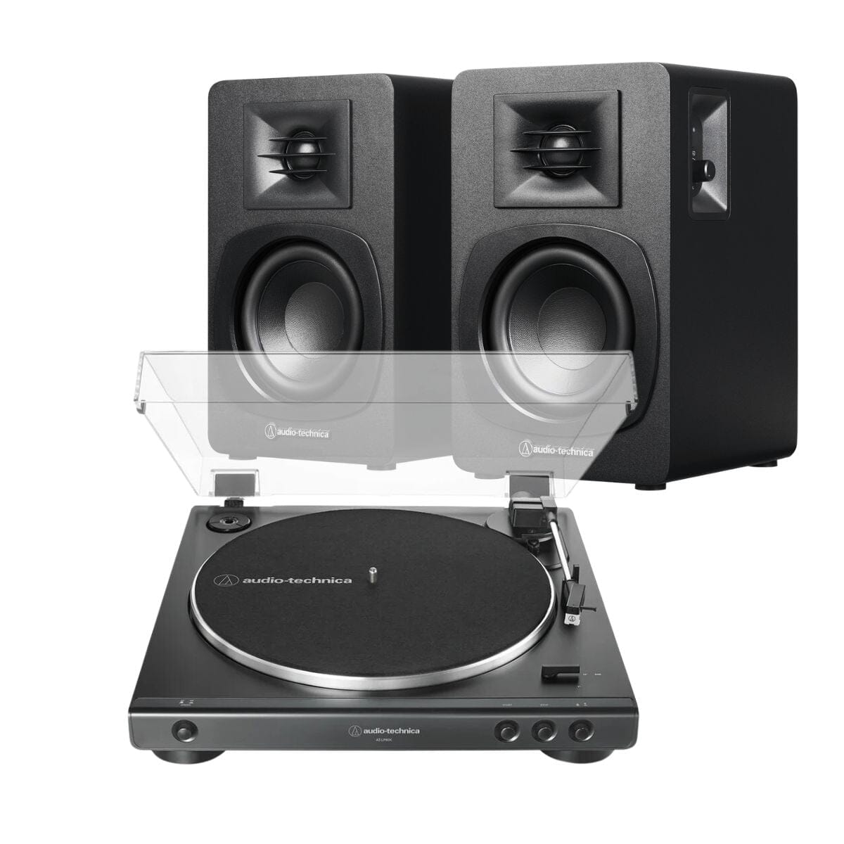 Audio-Technica SP3X & LP60X Turntable with Speakers – K&B Audio