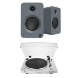 Audio-Technica LP3XBT Bluetooth Turntable + Kanto REN 200W Active Bookshelf Speakers Turntable Bundles Kanto / Audio-Technica Grey White 