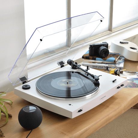 Audio-Technica LP3XBT In White Lifestyle Image