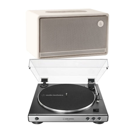 Audio-Technica LP60X + Edifier ES300 Wireless Speaker with Bluetooth & WiFi Turntable Bundles Audio-Technica White Standard + USB (LP60XUSB) 