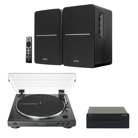 Audio-Technica LP60X + Edifier R1280DBs + Tangent CD II Turntable, Speakers & CD Player - K&B Audio