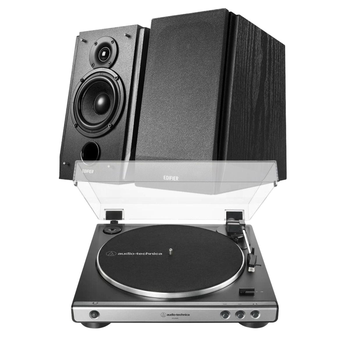 Audio-Technica LP60X + Edifier R1855DB Bundle – Turntable