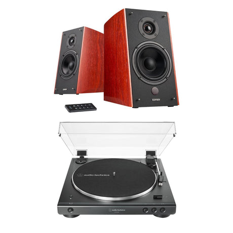 Audio-Technica LP60X + Edifier R2000DB 120W Active Bookshelf Speakers - K&B Audio