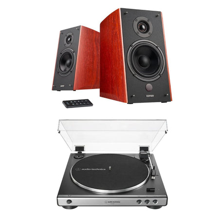 Audio-Technica LP60X + Edifier R2000DB 120W Active Bookshelf Speakers - K&B Audio