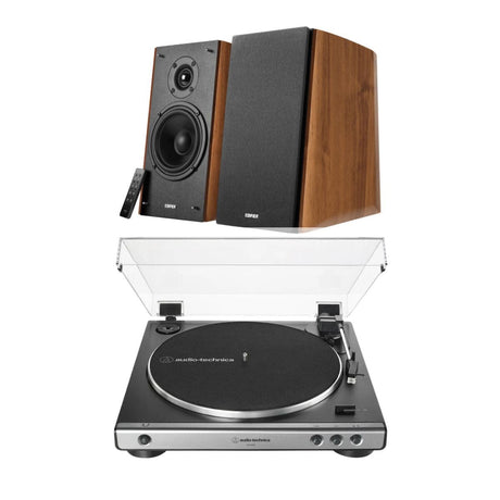 Audio-Technica LP60X + Edifier R2000DB 120W Active Bookshelf Speakers Turntable Bundles Edifier / Audio-Technica Wood Standard + USB (LP60XUSB) 