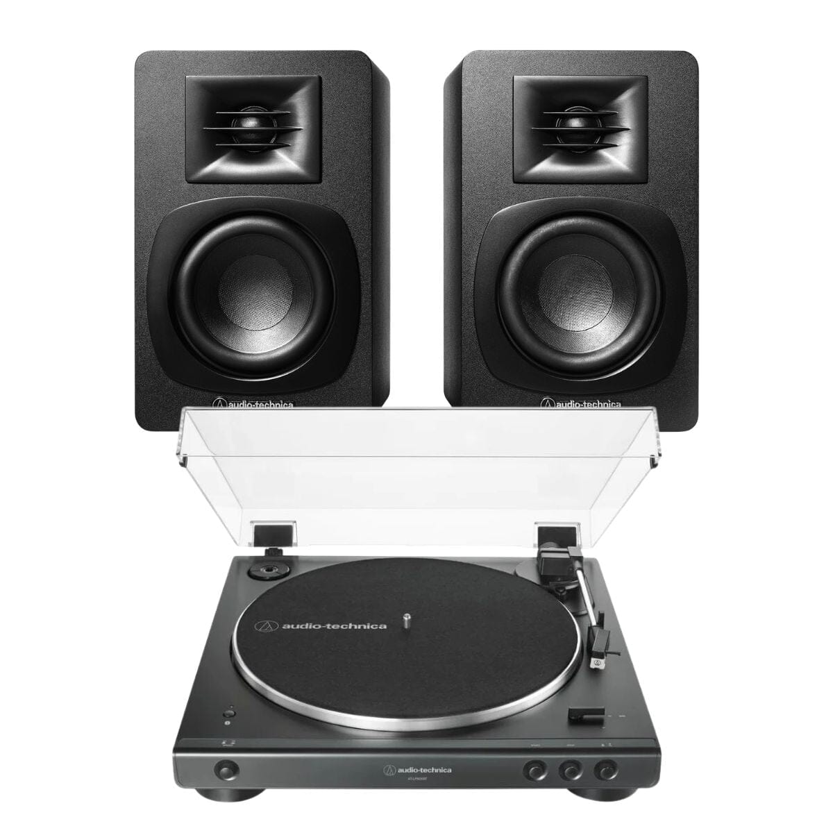 Audio-Technica LP60X + SP3X Active Bluetooth Speakers – K&B