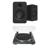 Audio-Technica LP60XBT Bluetooth Turntable + Kanto REN 200W Active Bookshelf Speakers Turntable Bundles Kanto / Audio-Technica Black 