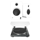 Audio-Technica LP60XBT Bluetooth Turntable + Kanto REN 200W Active Bookshelf Speakers Turntable Bundles Kanto / Audio-Technica White 