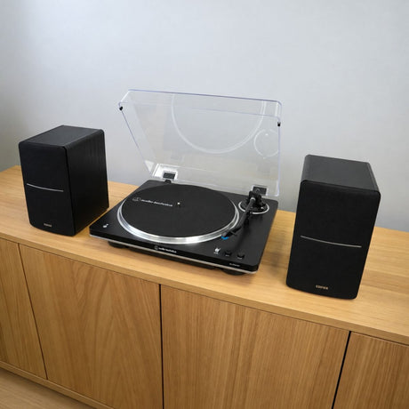 Audio-Technica LP70XBT Bluetooth Turntable + Edifier R1280DB Speakers - K&B Audio