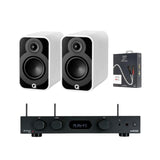 Audiolab 6000A Play Amplifier + Q Acoustics 5010 Bookshelf 4" Speaker Bundle - K&B Audio