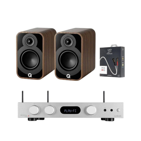 Audiolab 6000A Play Amplifier + Q Acoustics 5010 Bookshelf 4" Speaker Bundle - K&B Audio