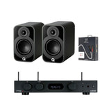 Audiolab 6000A Play Amplifier + Q Acoustics 5020 Bookshelf 5" Speakers Bundle - K&B Audio