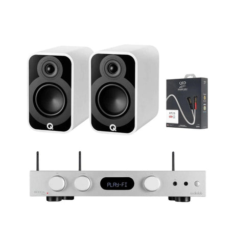 Audiolab 6000A Play Amplifier + Q Acoustics 5020 Bookshelf 5" Speakers Bundle - K&B Audio