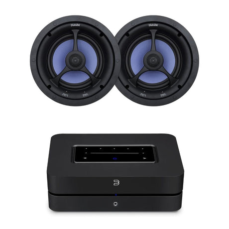 Bluesound Powernode + Blucube BCK65 6.5" Ceiling Speakers - K&B Audio
