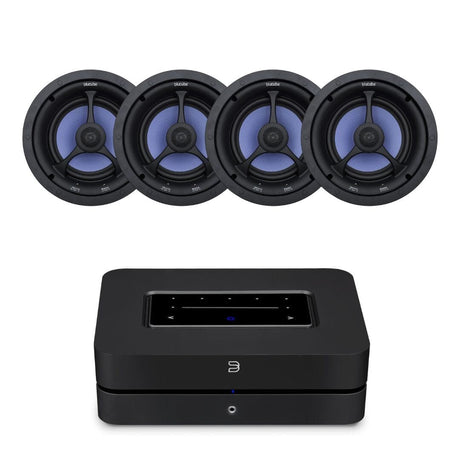 Bluesound Powernode + Blucube BCK65 6.5" Ceiling Speakers - K&B Audio