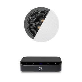 Bluesound Powernode Edge + Monitor Audio C165-T2 6.5" Stereo Ceiling Speaker - K&B Audio