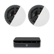 Bluesound Powernode Edge + Monitor Audio C180 8" Ceiling Speakers - K&B Audio