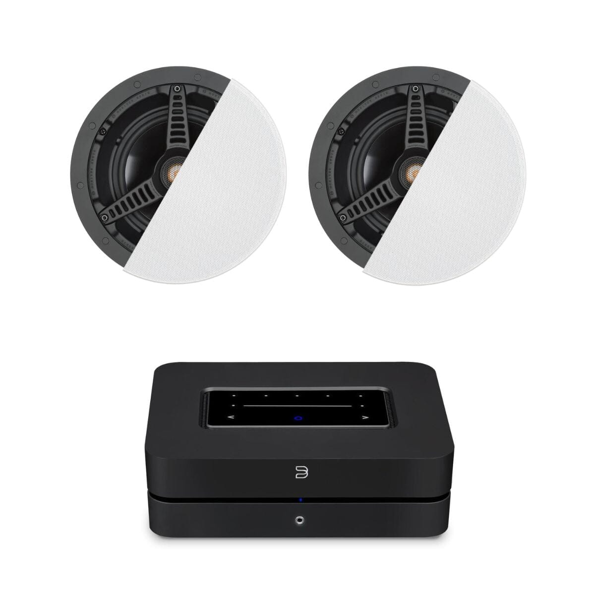 Bluesound Powernode + Monitor Audio C165 6.5" Ceiling Speakers - K&B Audio