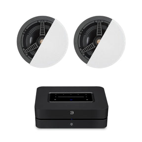 Bluesound Powernode + Monitor Audio C165 6.5" Ceiling Speakers - K&B Audio