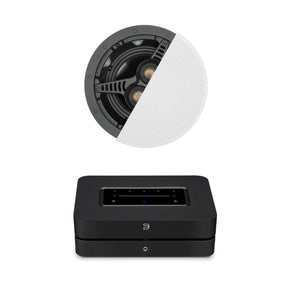 Bluesound Powernode + Monitor Audio C165-T2 6.5" Stereo Ceiling Speaker - K&B Audio