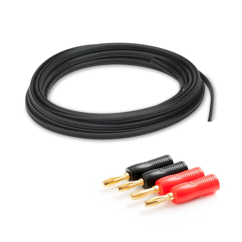 Flex Audio Ceiling Speaker Wiring Kit - 20M Speaker Cable + 4 x Banana Plugs - K&B Audio